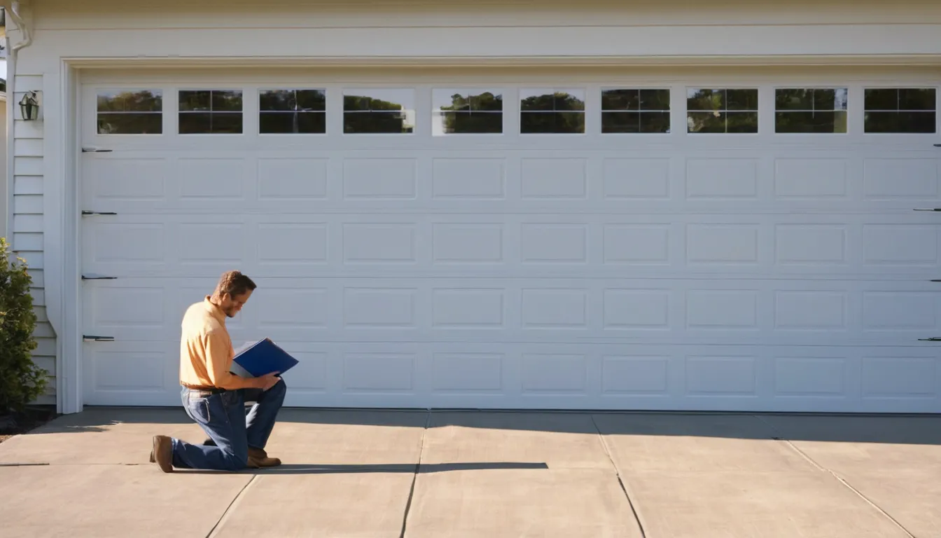 A garage door in a Wildwood neighborhood being looked over by a local provider
